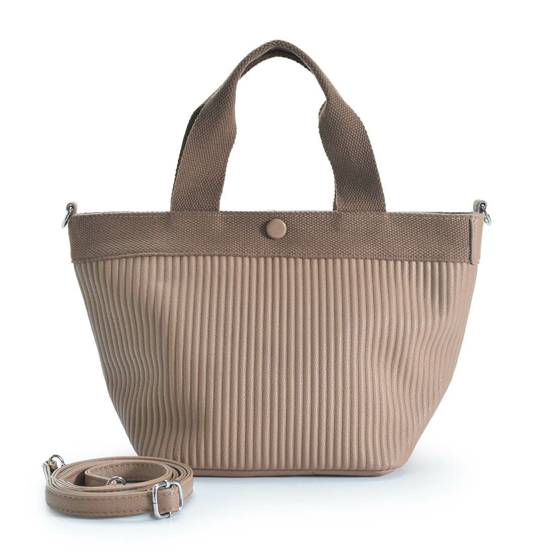 フェイクレザーカジュアルハンドバッグ