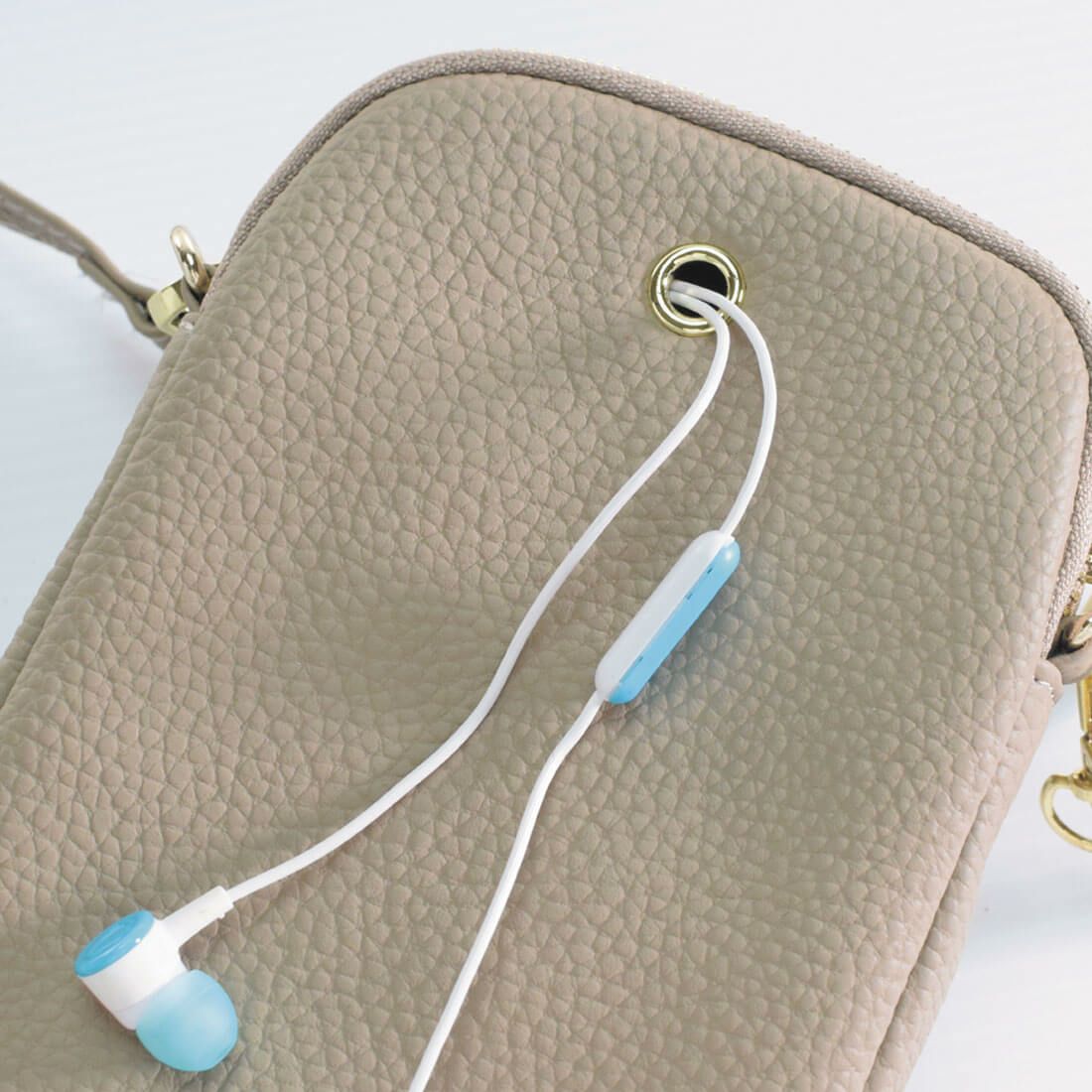 シュリンクレザーポシェット