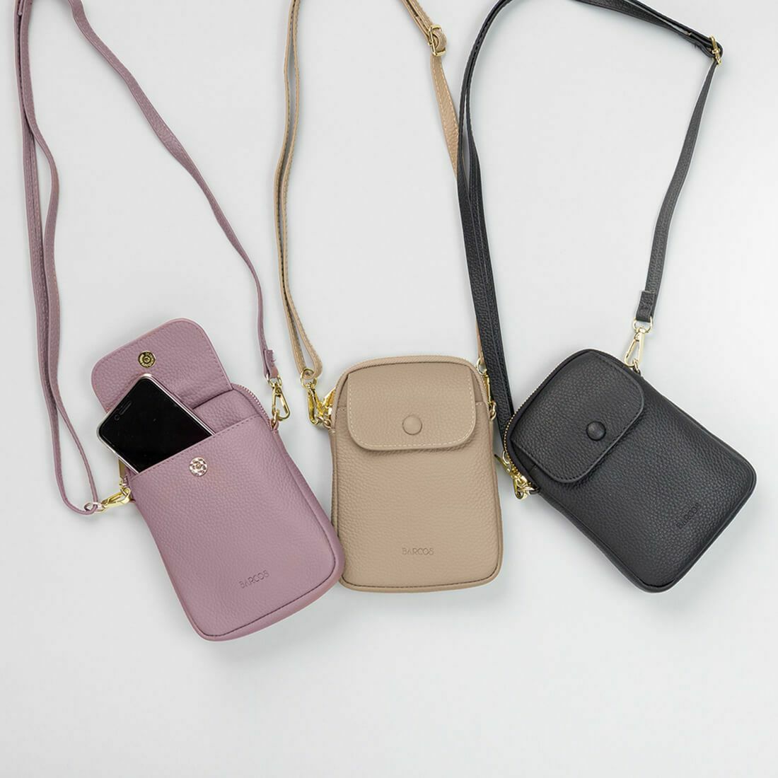 シュリンクレザーポシェット