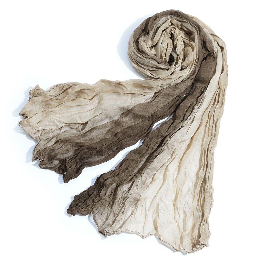 アースカラー配色ストール