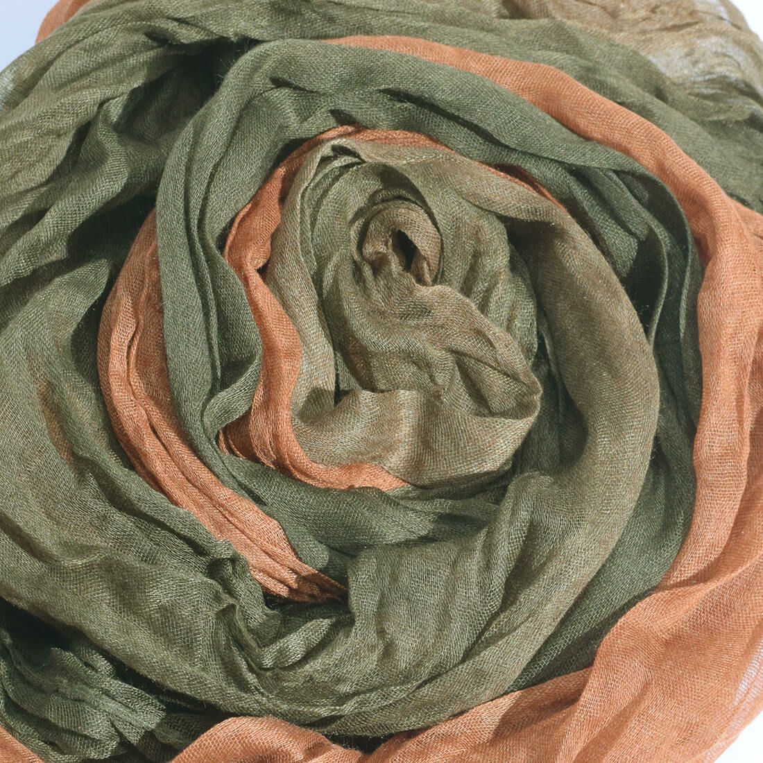 アースカラー配色ストール