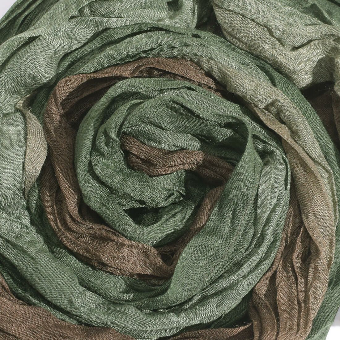 アースカラー配色ストール