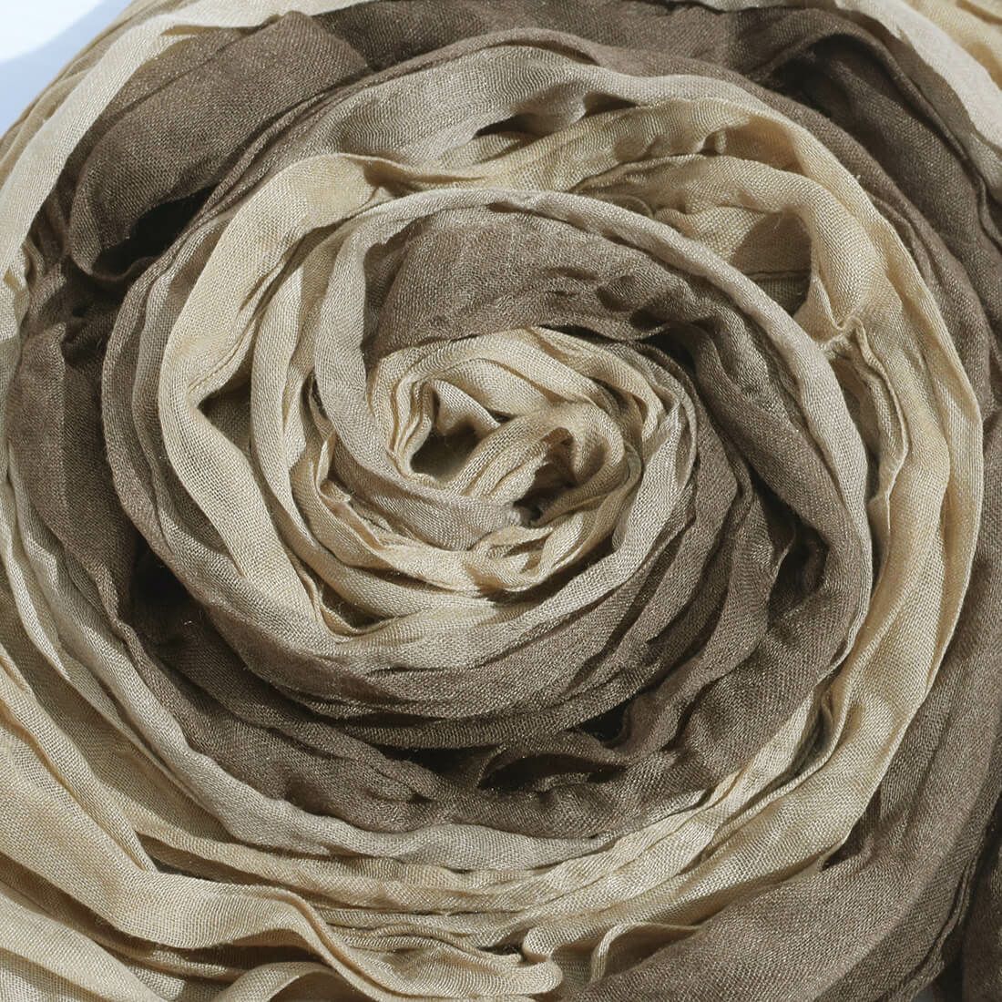 アースカラー配色ストール