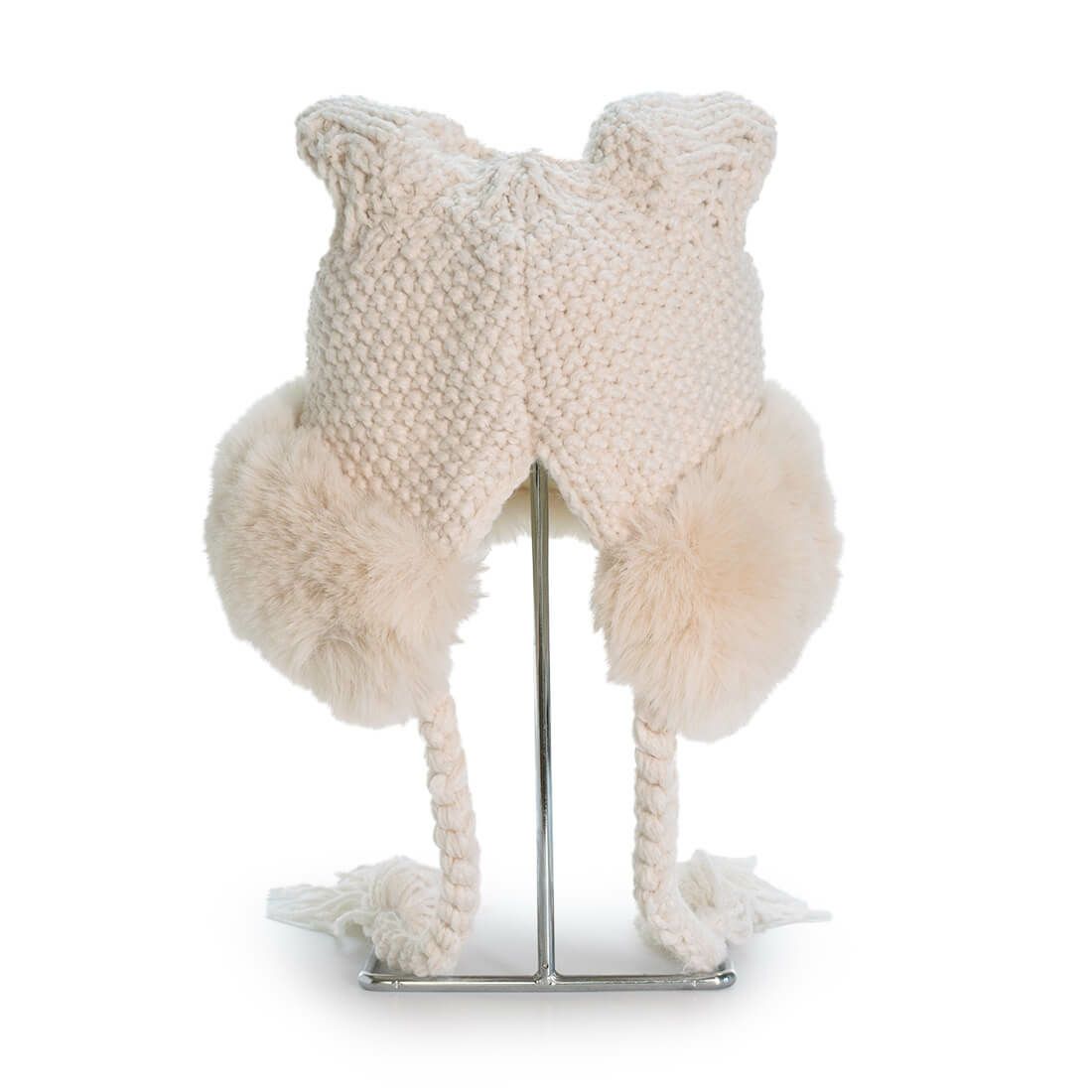 耳付きニット帽