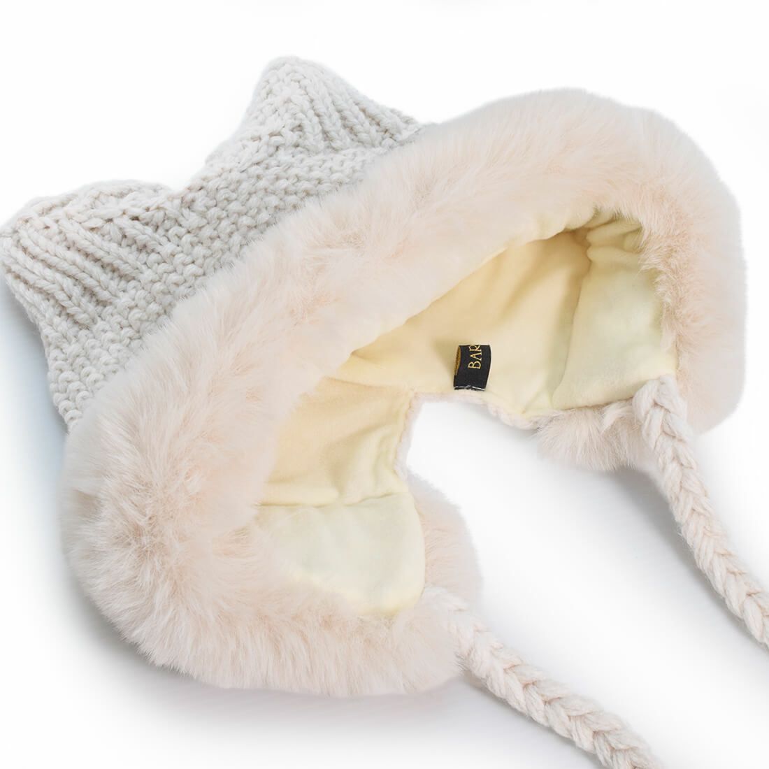 耳付きニット帽