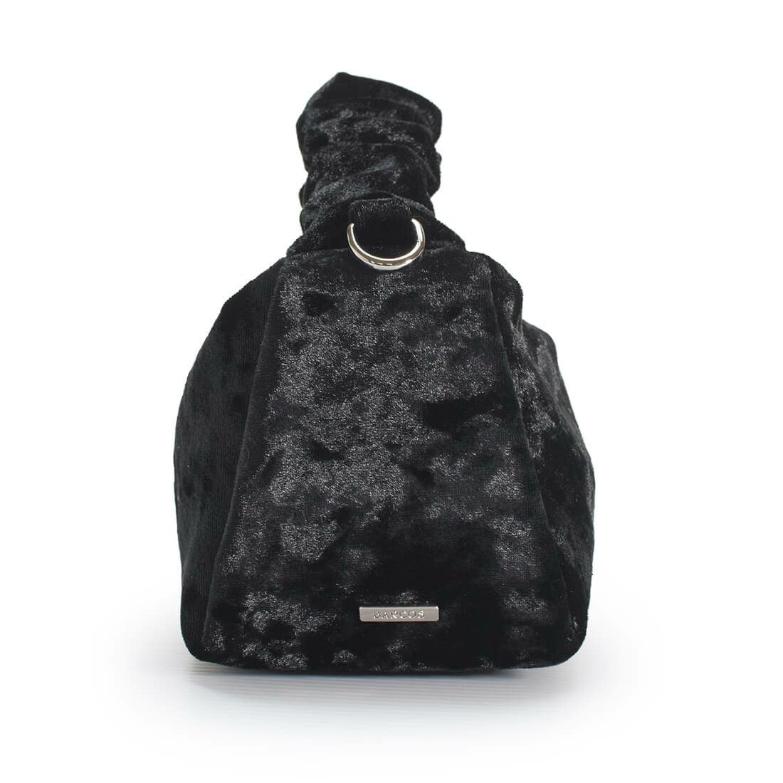 ギャザーハンドルパーティーバッグ（ベロア）