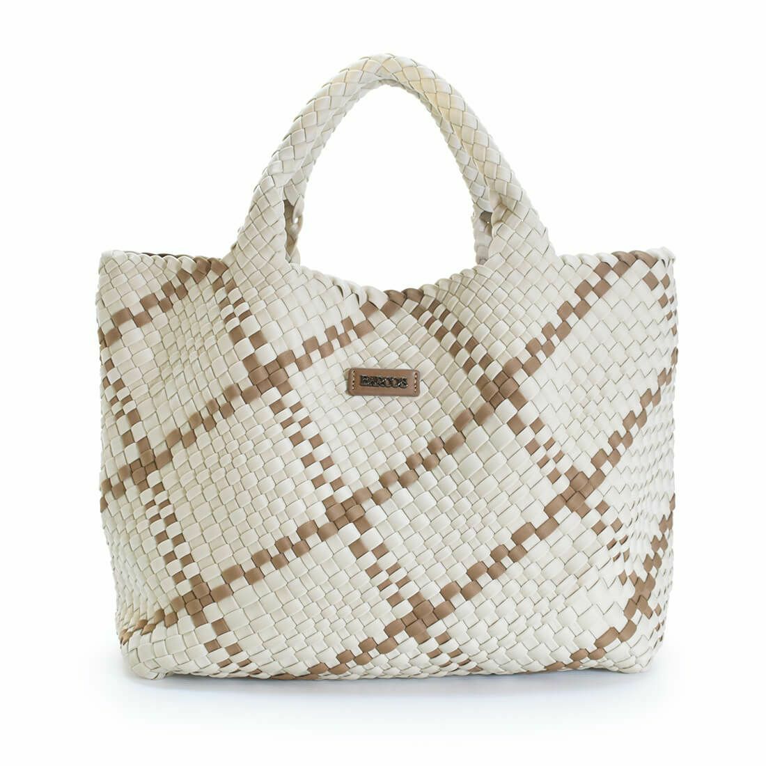 バイカラーメッシュトートバッグ