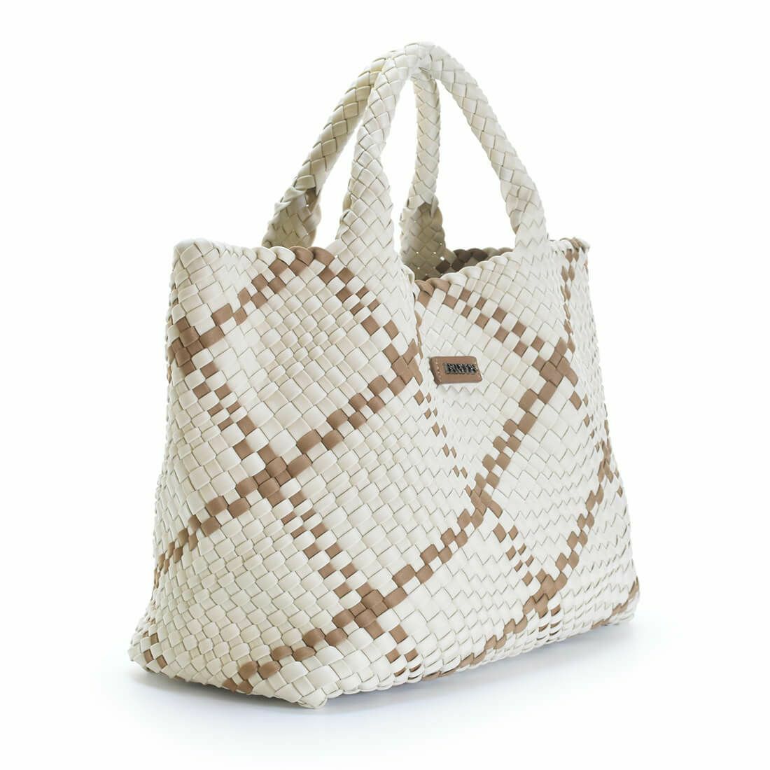 バイカラーメッシュトートバッグ