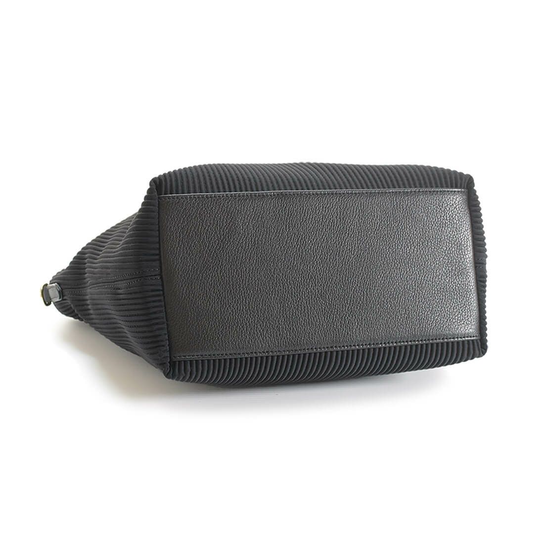 リブニット調ナイロン2wayトートバッグ