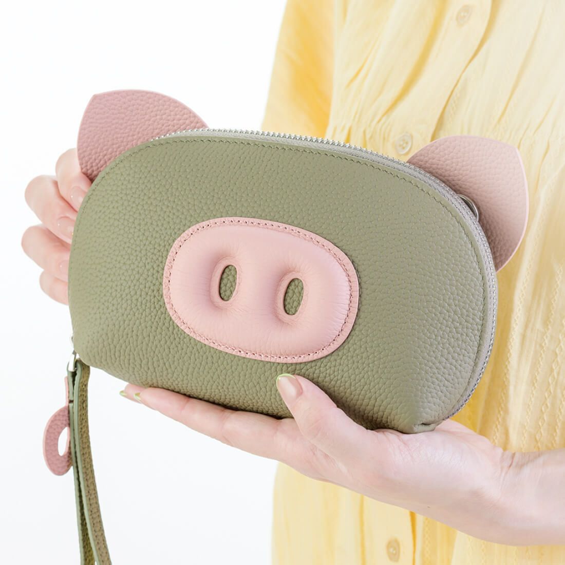豚モチーフポーチ