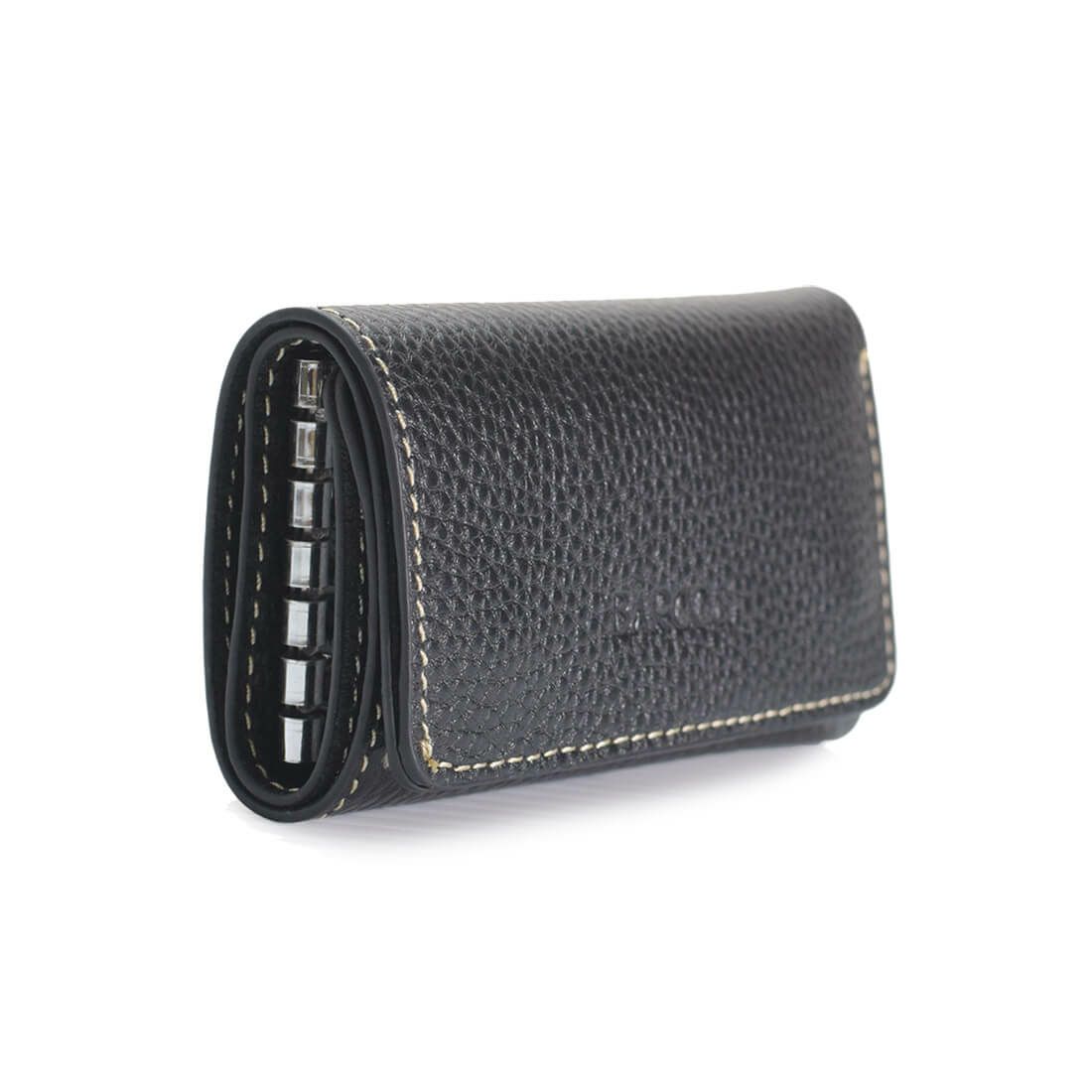 3つ折りシュリンクレザーキーケース