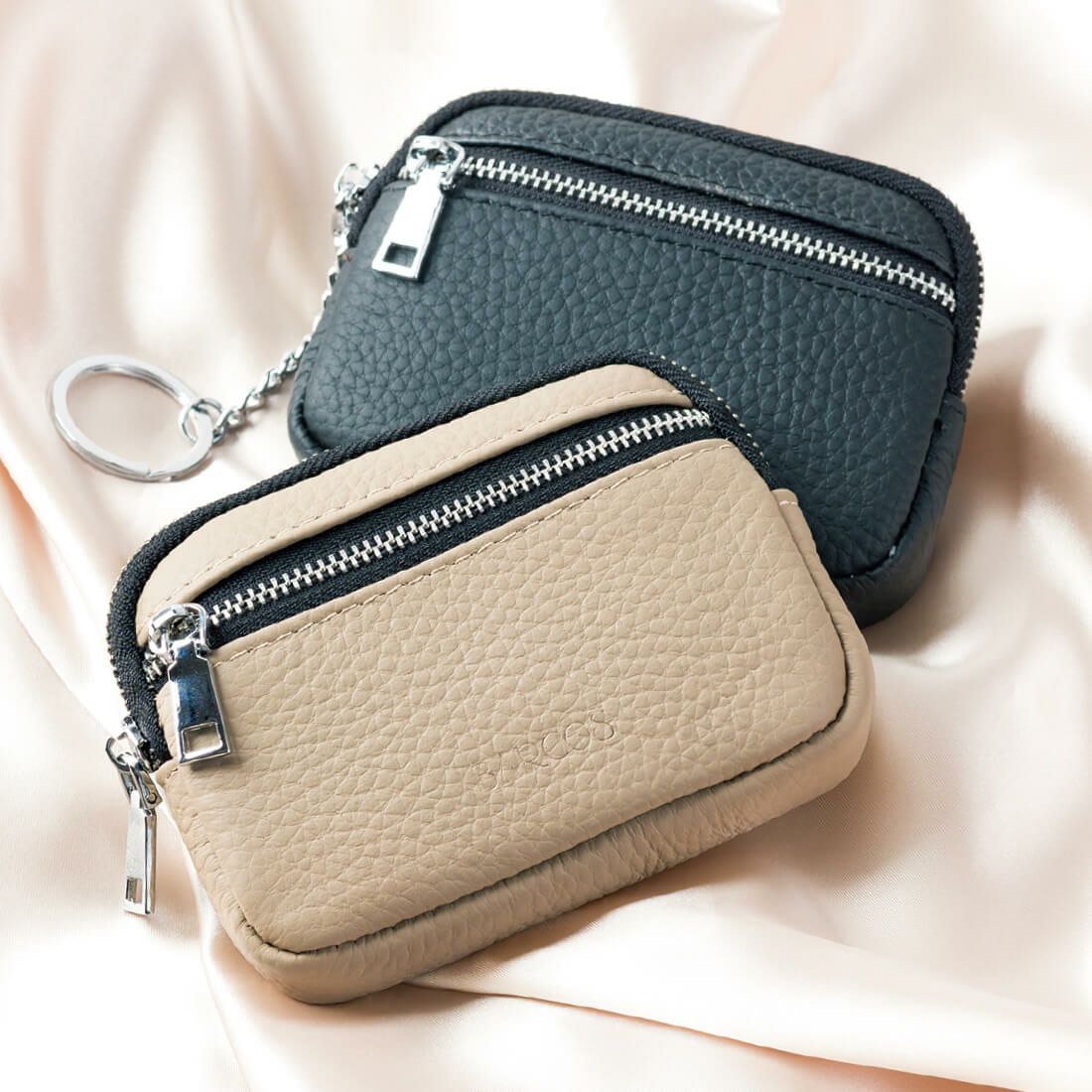 キーリング付きシュリンクコインケース