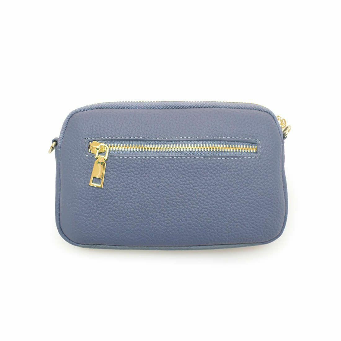 シュリンクレザー横長ポシェット