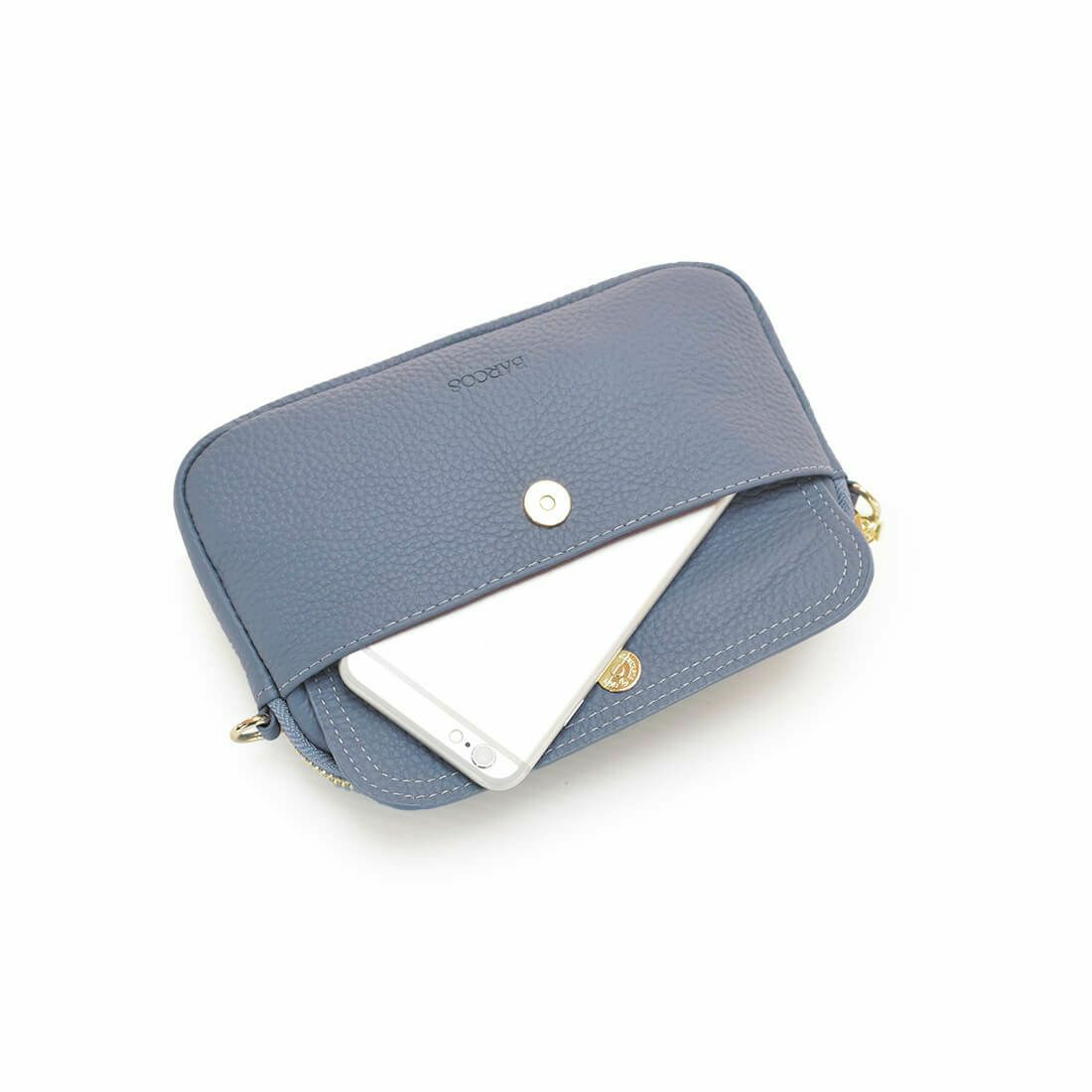 シュリンクレザー横長ポシェット