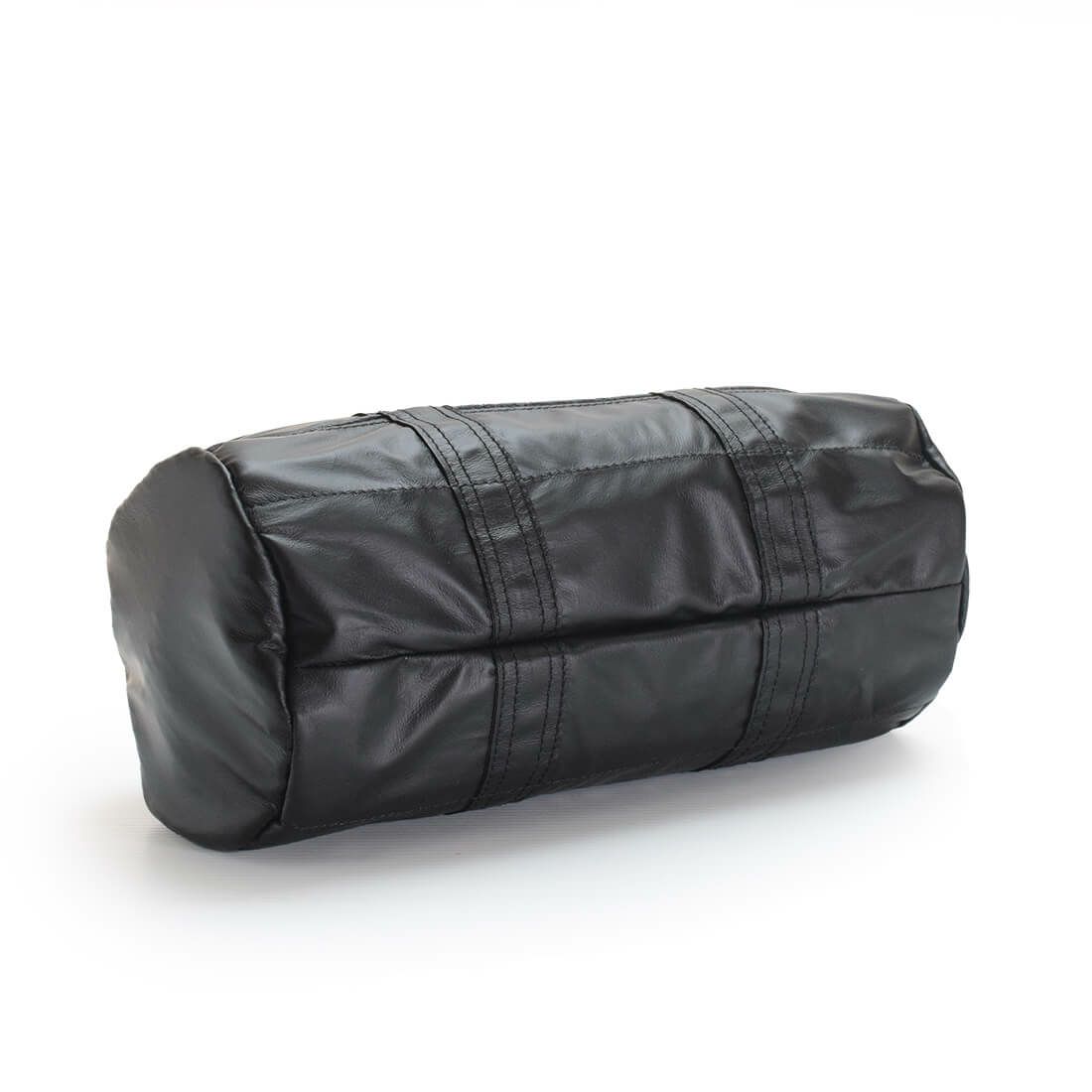 メタリックフェイクレザーハンドバッグ