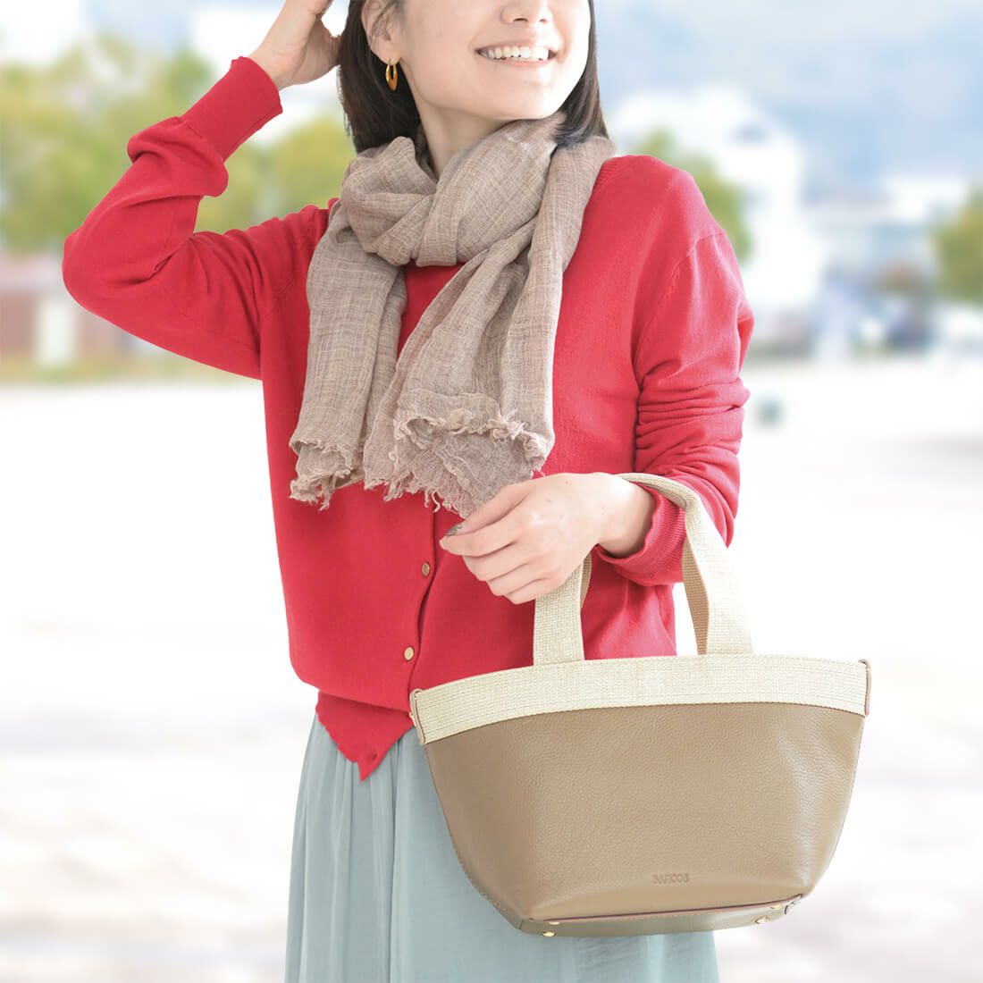 ラメテープデザインカジュアルハンドバッグ