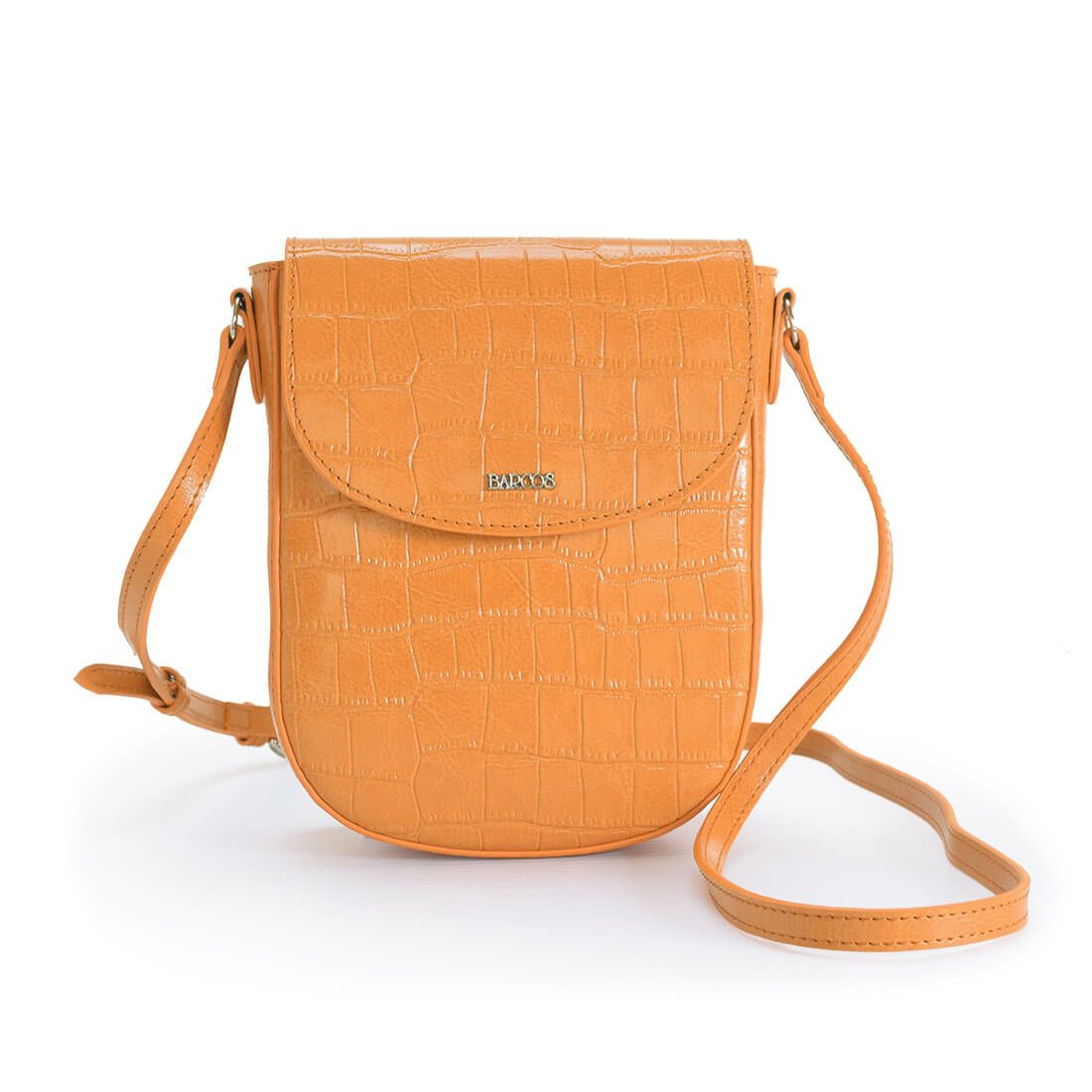 クロコ調型押しポシェット