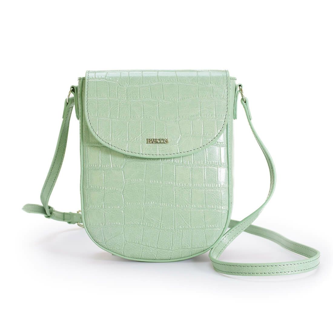 クロコ調型押しポシェット