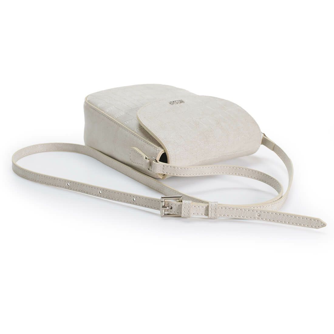 クロコ調型押しポシェット