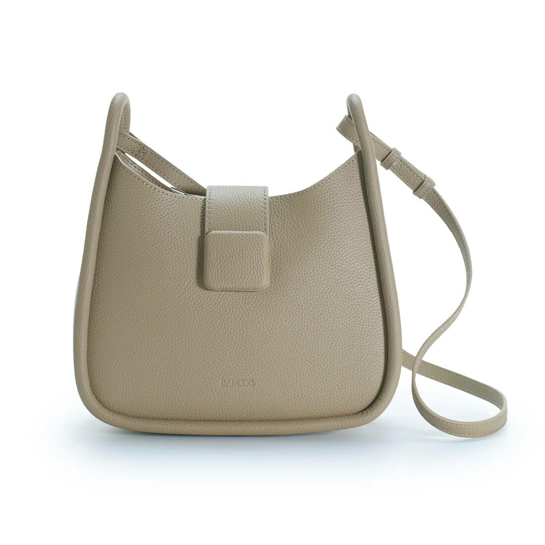 ベルトデザインシュリンクレザーショルダーバッグ