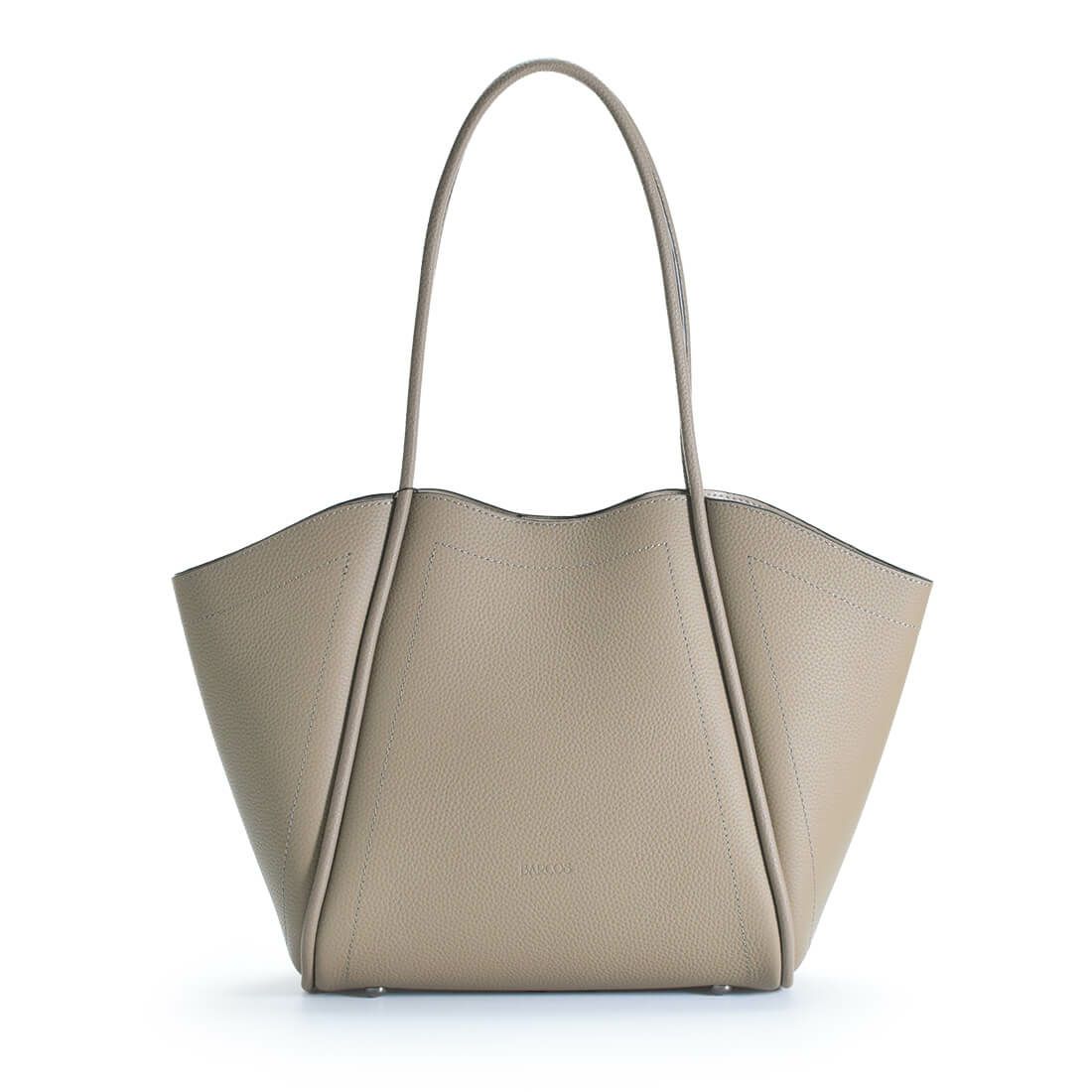 ポーチ付きシュリンクレザートートバッグ