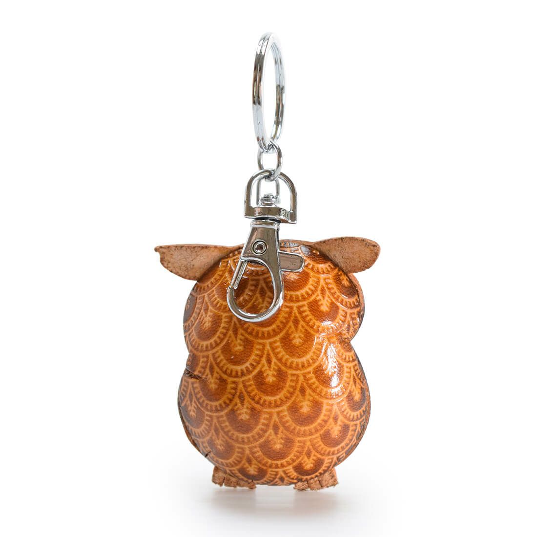 スリムシルエットフクロウモチーフキーホルダー