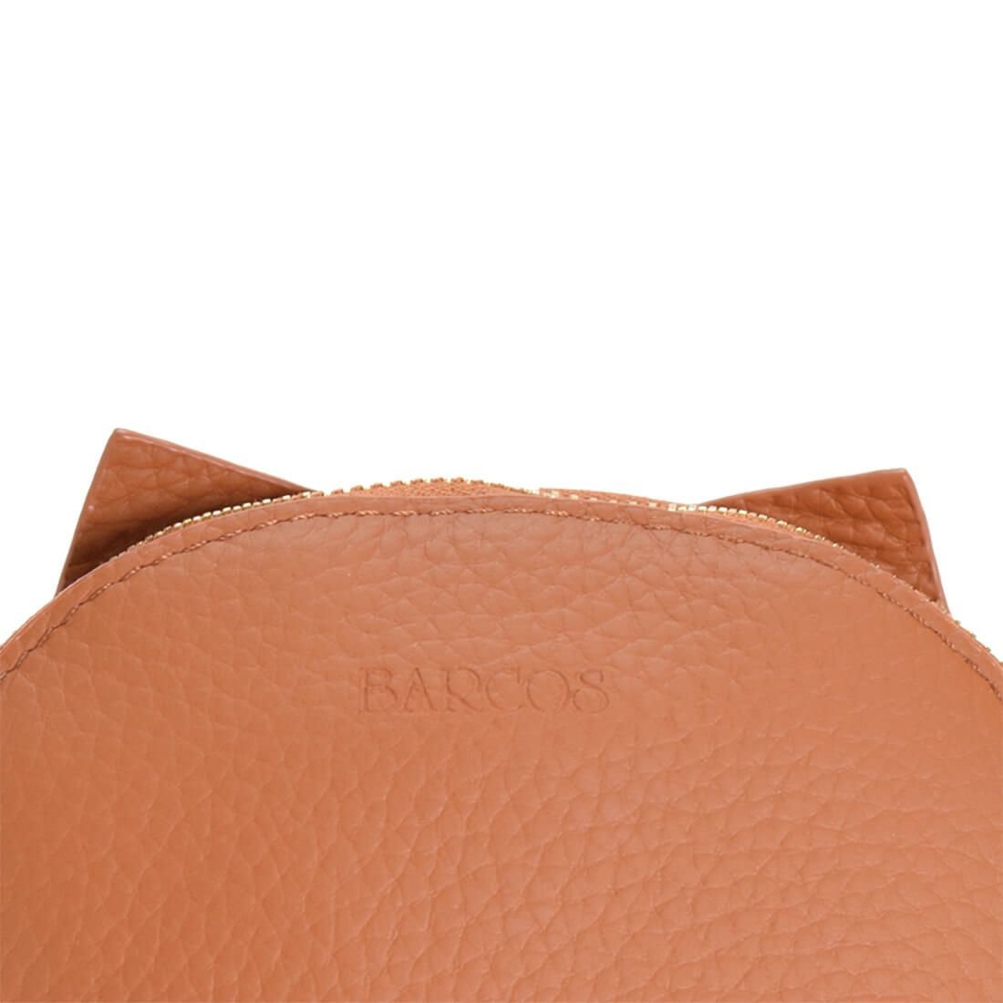 ネコモチーフレザーポーチ