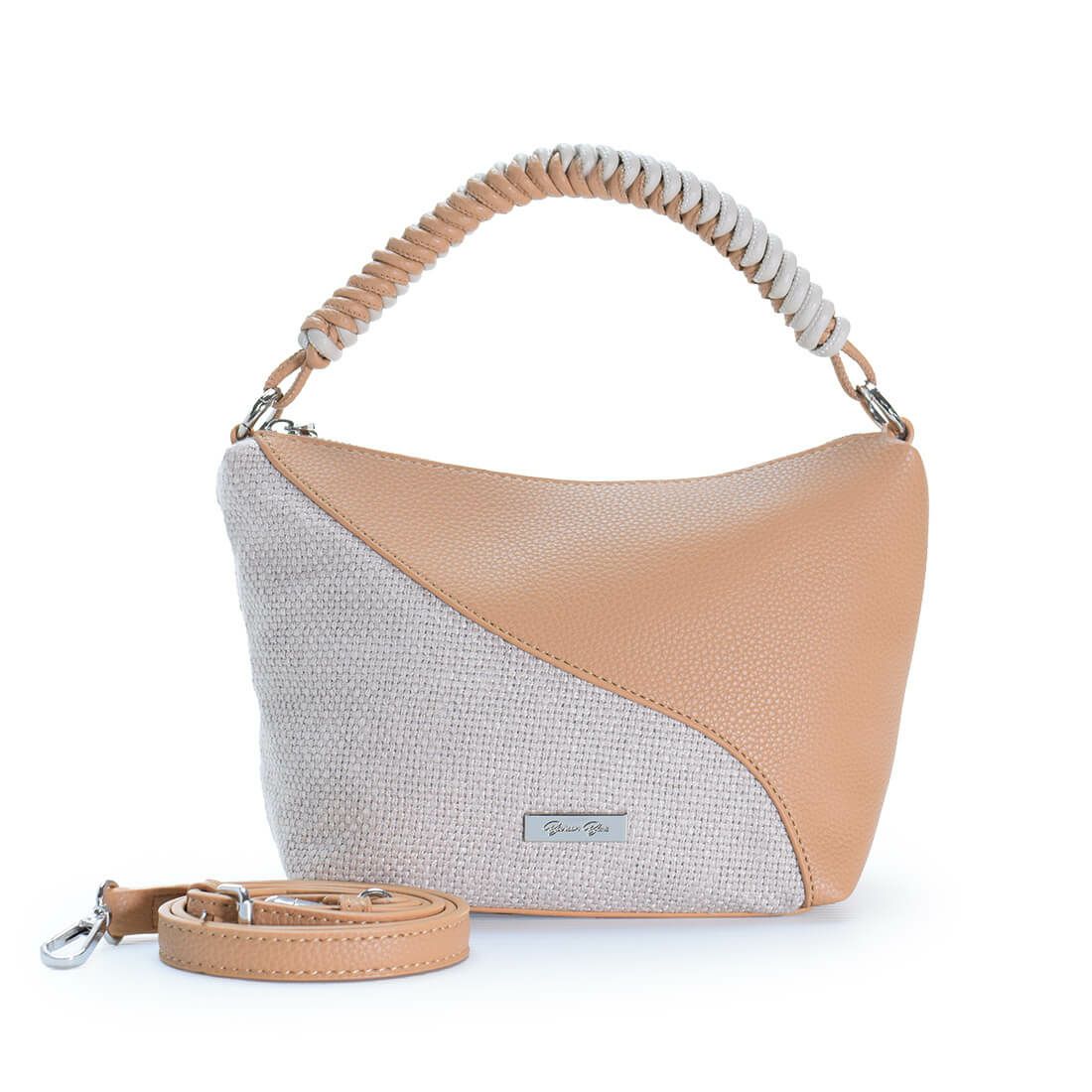 異素材ミックス2wayバッグ