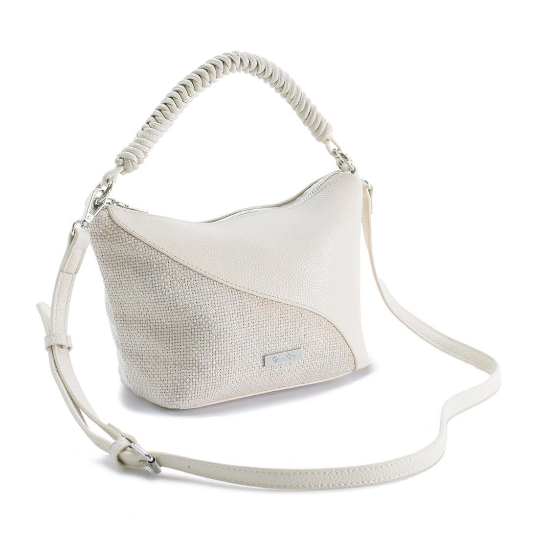 異素材ミックス2wayバッグ