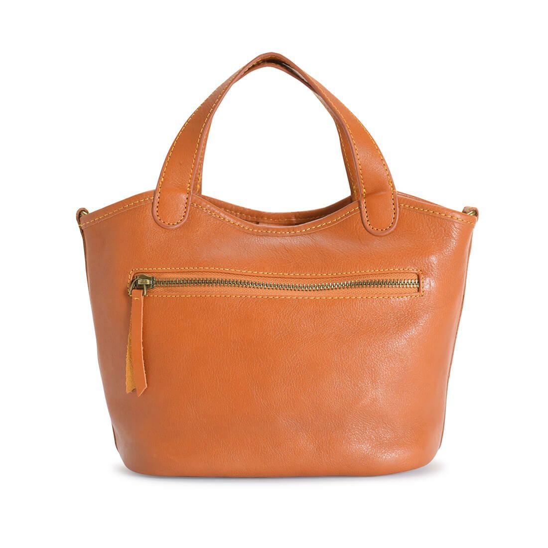 ツヤ有りレザー変形ハンドバッグ