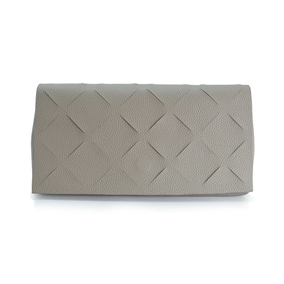 カットデザインレザークラッチバッグ