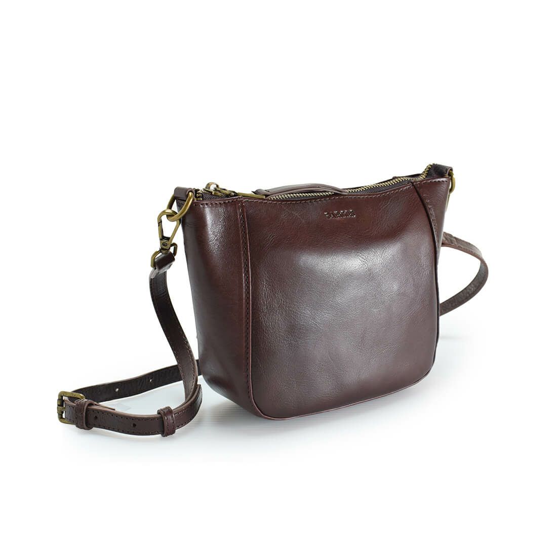 ツヤ有りレザーポシェット