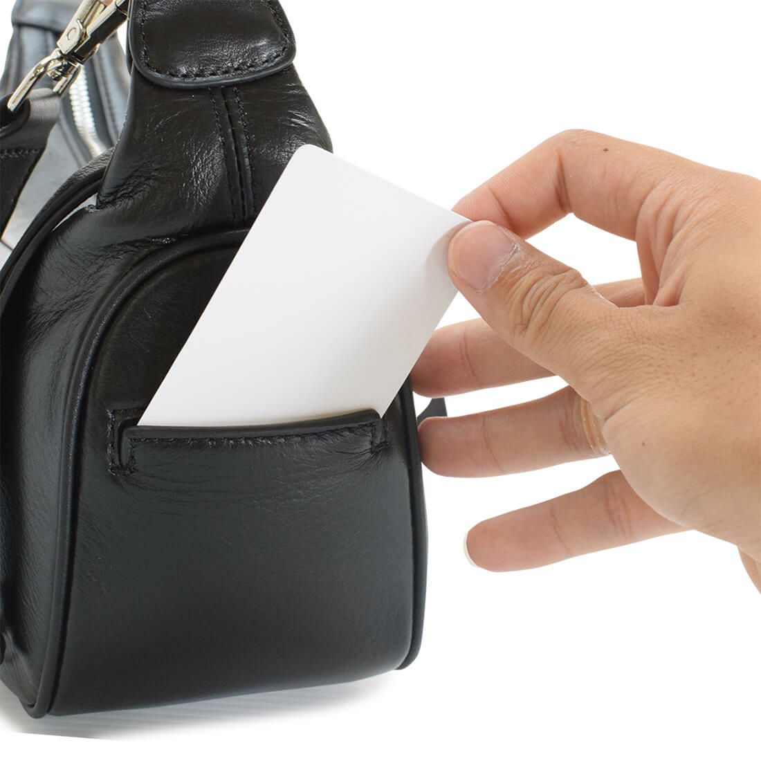 2wayスムースレザーショルダーバッグ