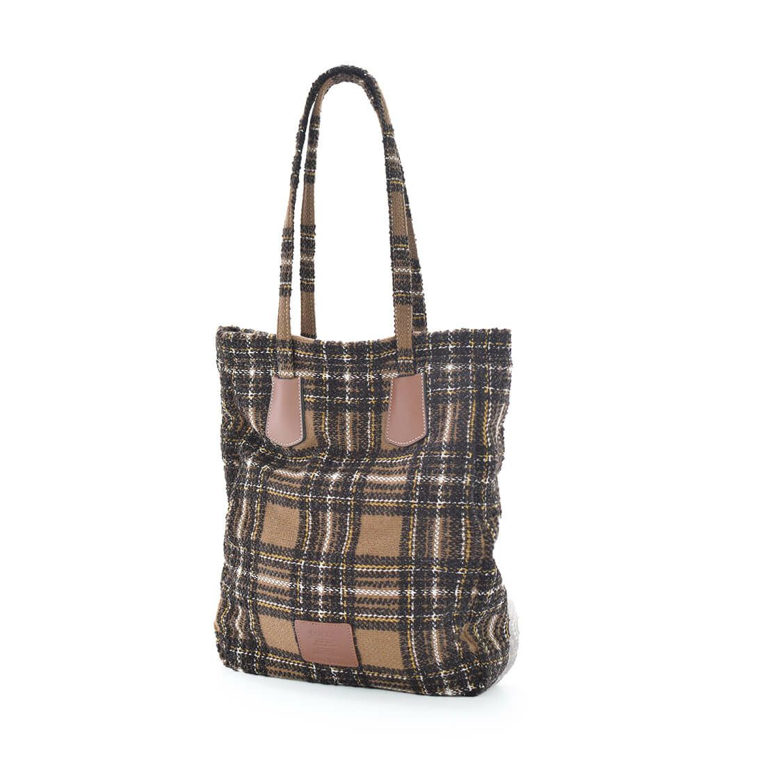 チェック柄ポーチ付きトートバッグ | バルコス公式オンラインショップ
