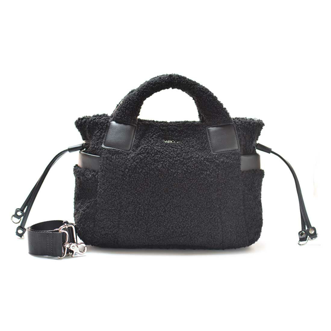 ボア素材ヤンピーライト2wayハンドバッグ