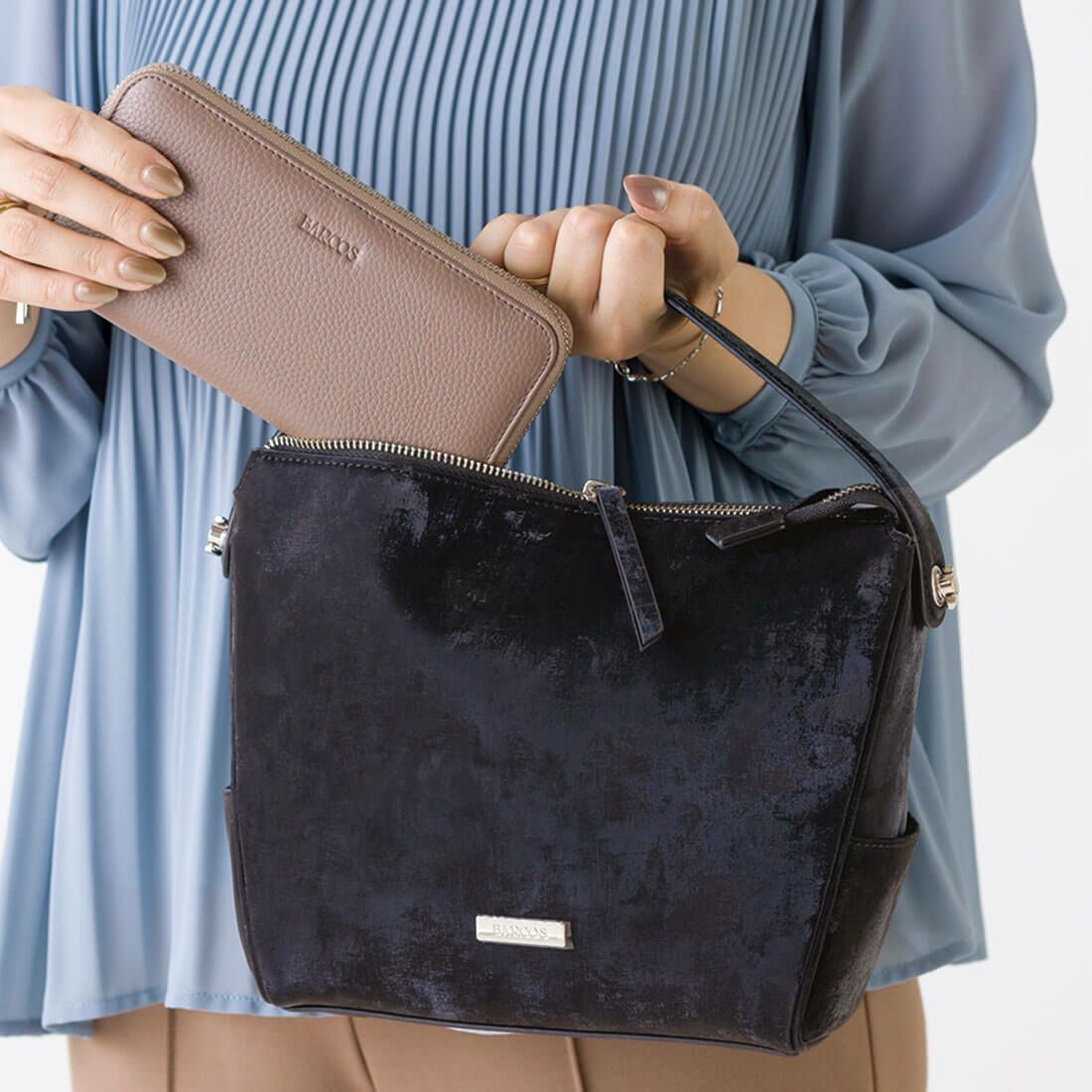 シルキーレザー2wayハンドバッグ＜ヴェルーチェ＞ | バルコス公式