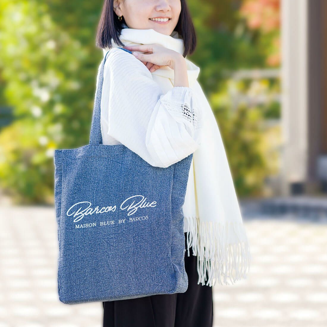 バルコスブルーロゴ入りトートバッグ