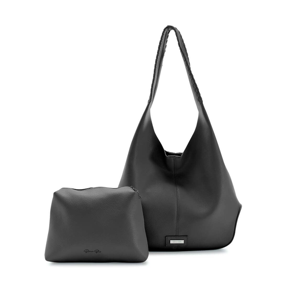 フェイクレザーホーボーバッグ