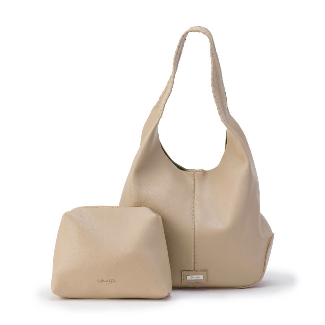 フェイクレザーホーボーバッグ