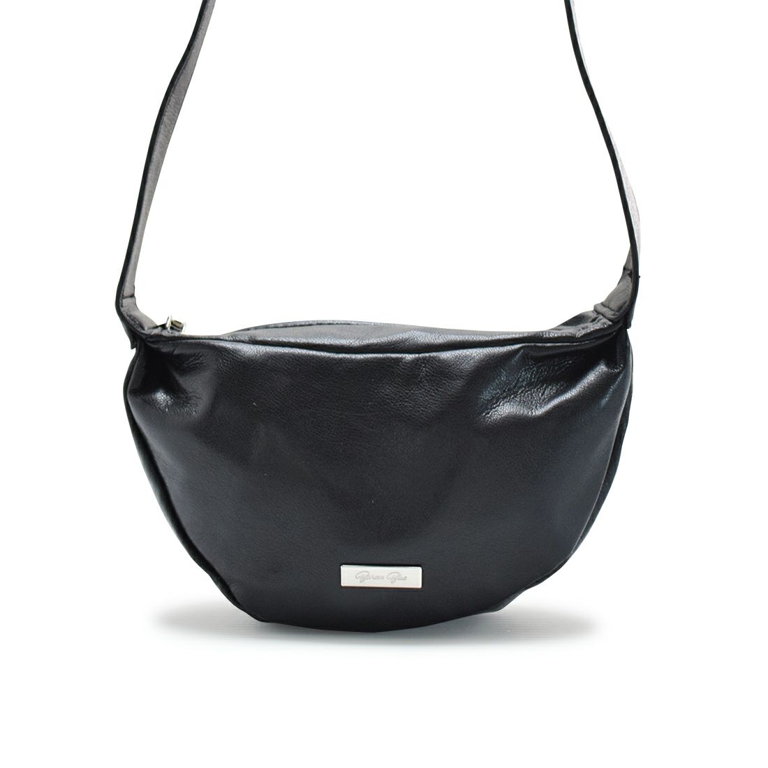 スムースレザー調ミニショルダーバッグ