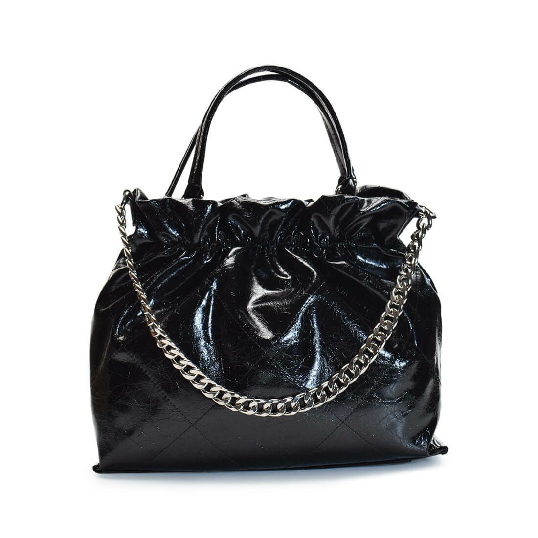 チェーン付きキルティングバッグ