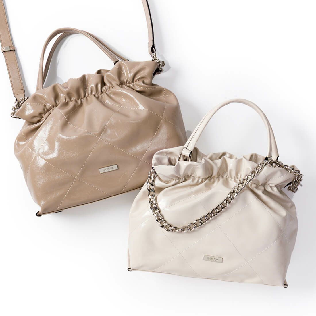 チェーン付きキルティングバッグ