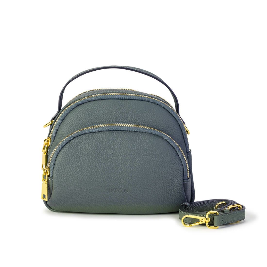 シュリンクレザーポケットバッグ