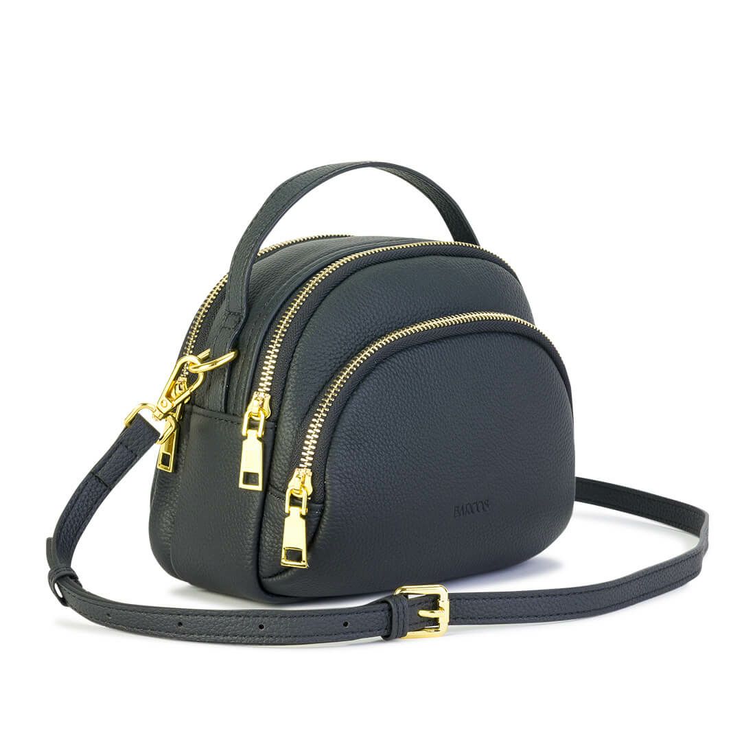 シュリンクレザーポケットバッグ