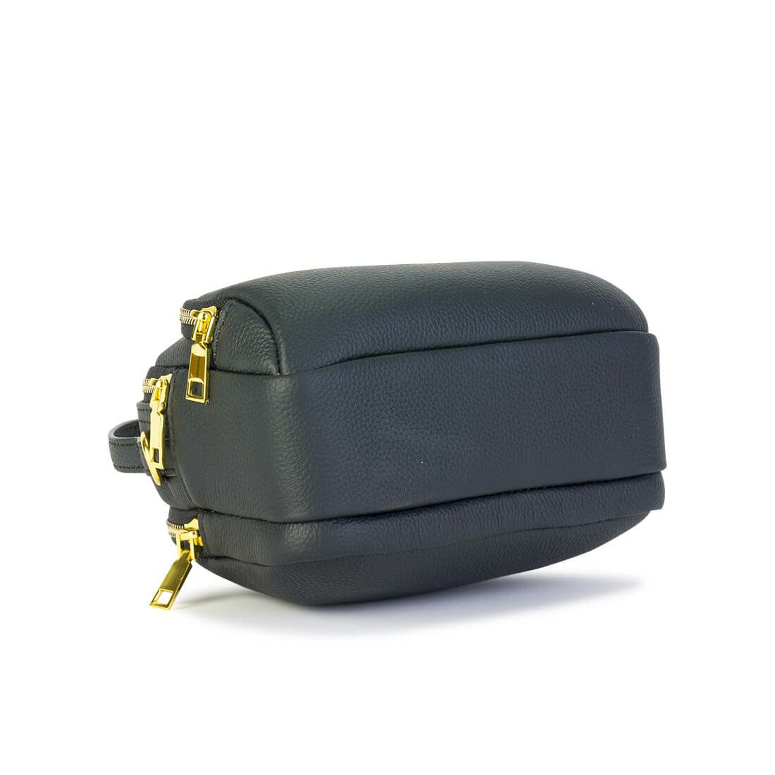 シュリンクレザーポケットバッグ