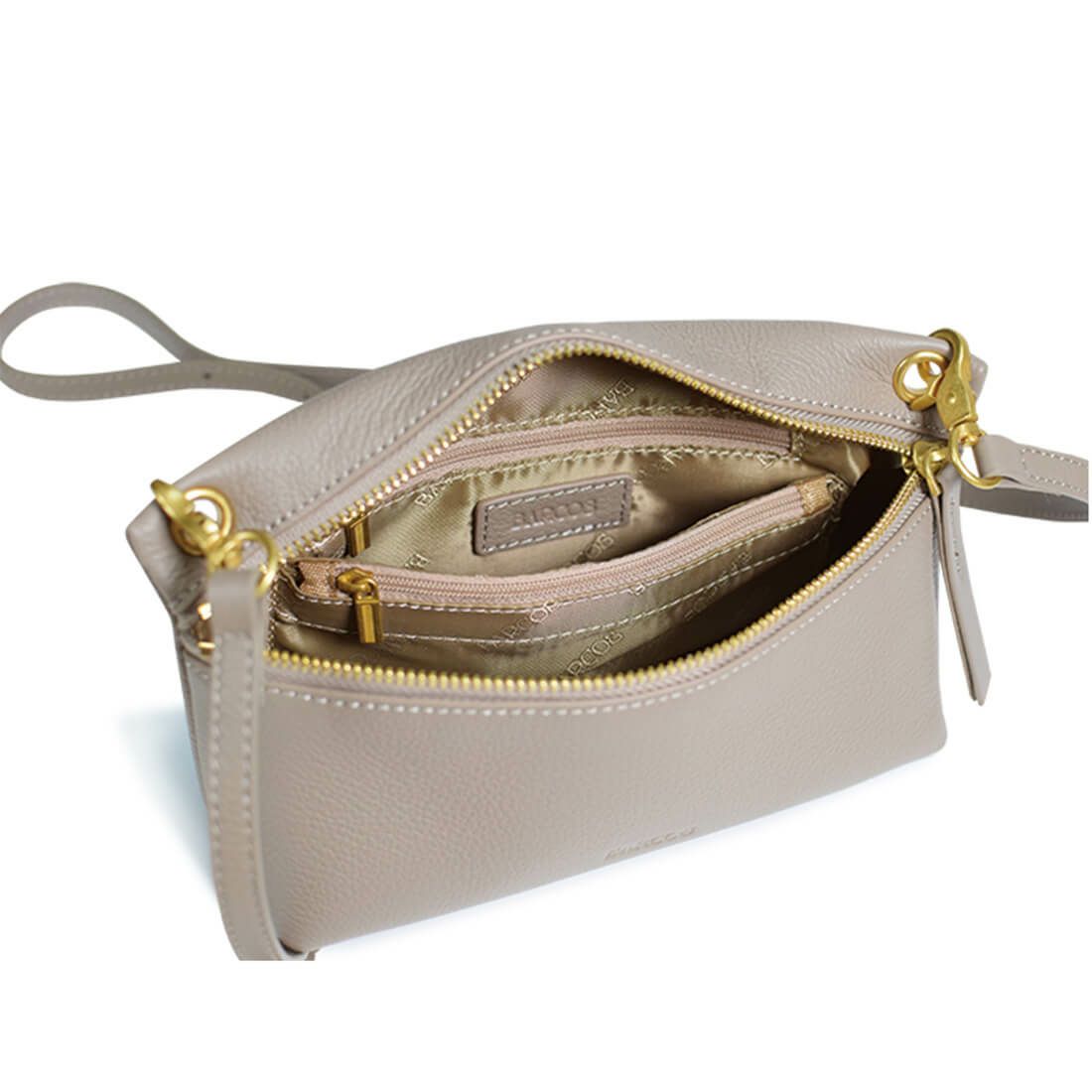 シュリンクレザーミニポシェット