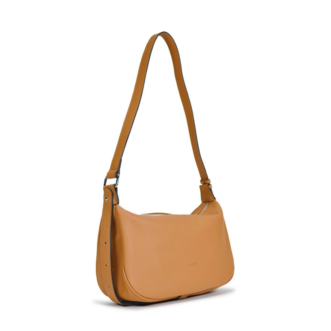 ベルト調整シュリンクレザーショルダーバッグ