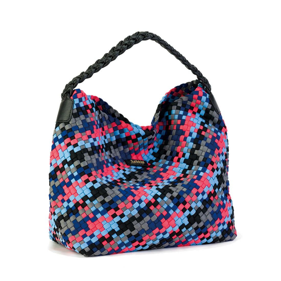 ポーチ付き5色メッシュ1本手トートバッグ