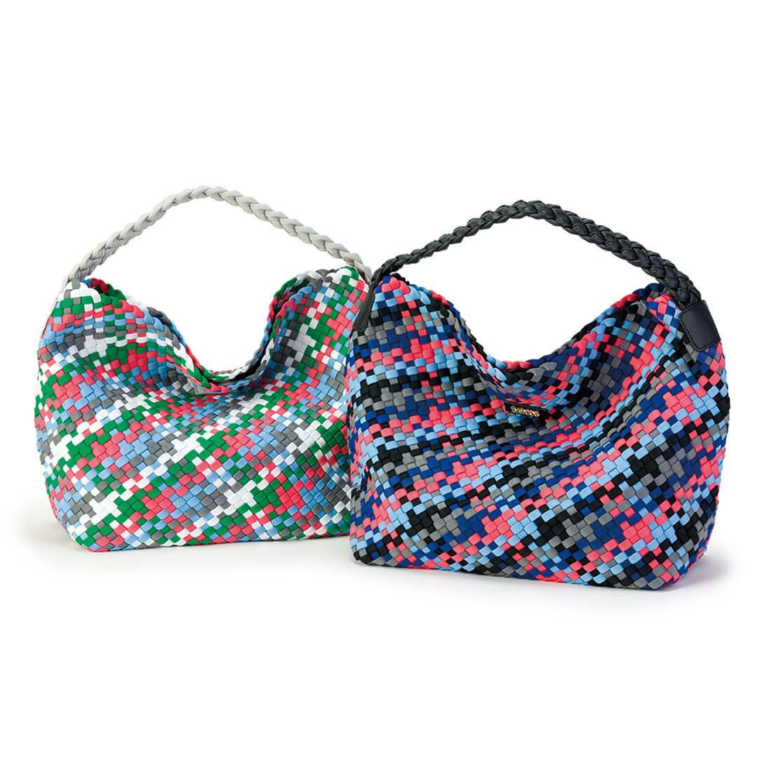 ポーチ付き5色メッシュ1本手トートバッグ