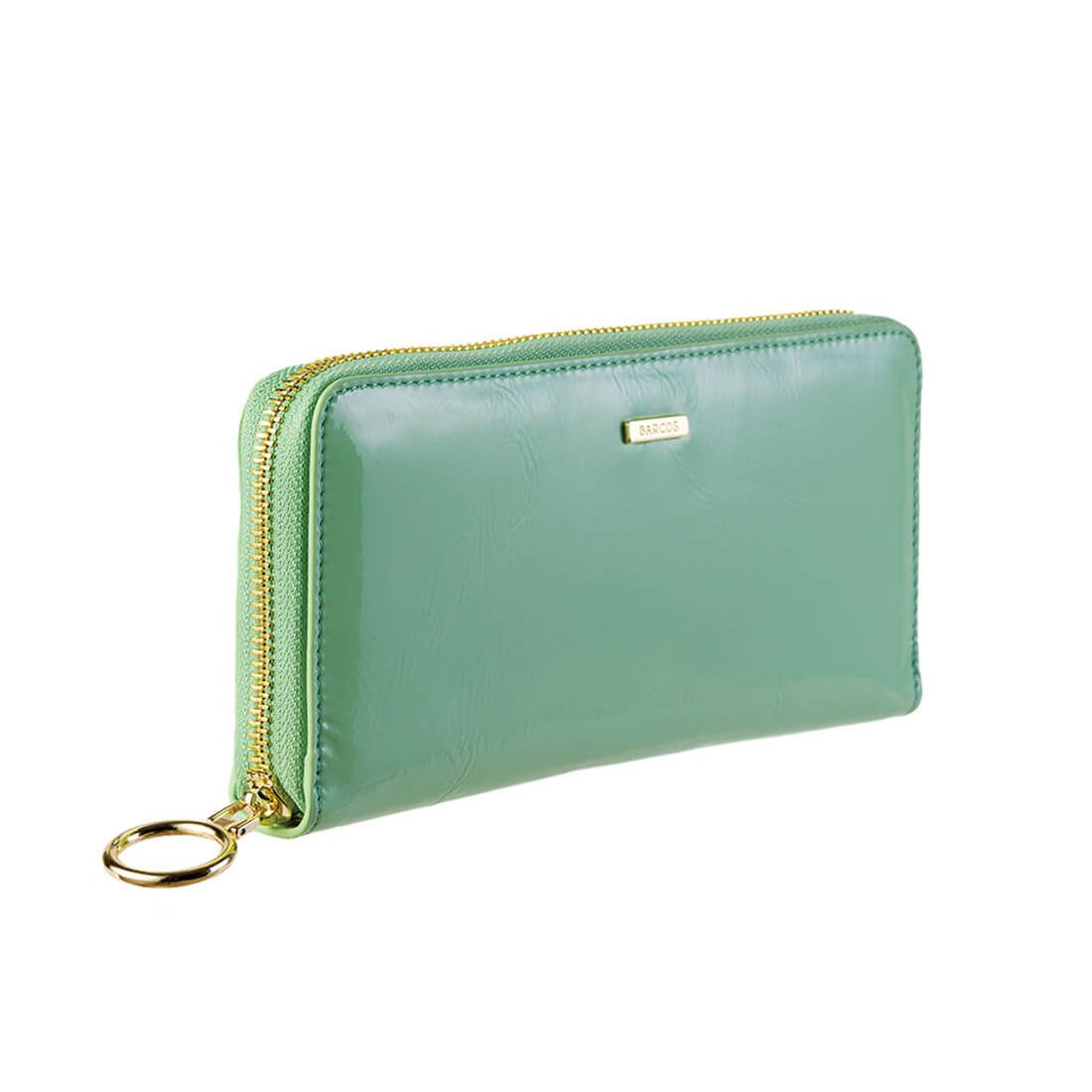 パテントレザーラウンド型長財布